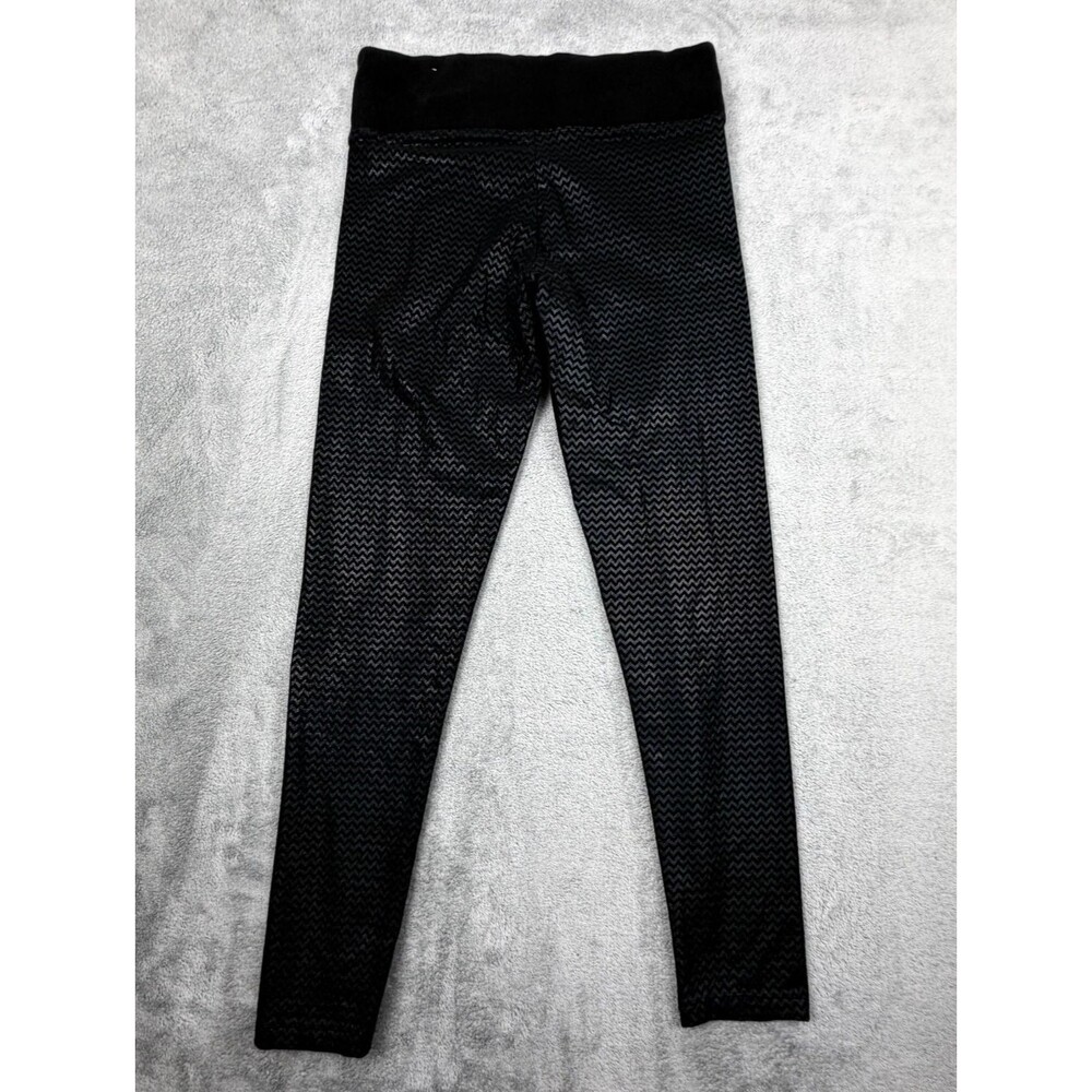 Victoria’s Secret PINK Leggings Chevron Black Gray Size S Cotton Blend